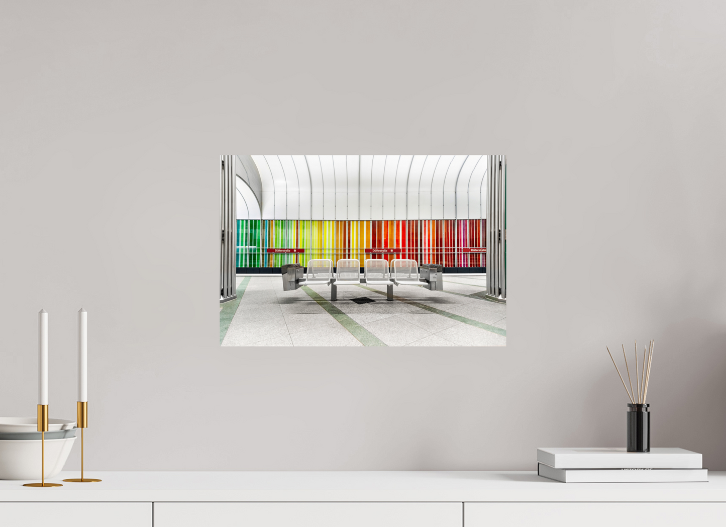 45 x 30 cm, Fine Art Print Metallic Edition Düfelrlstrasse #1 München