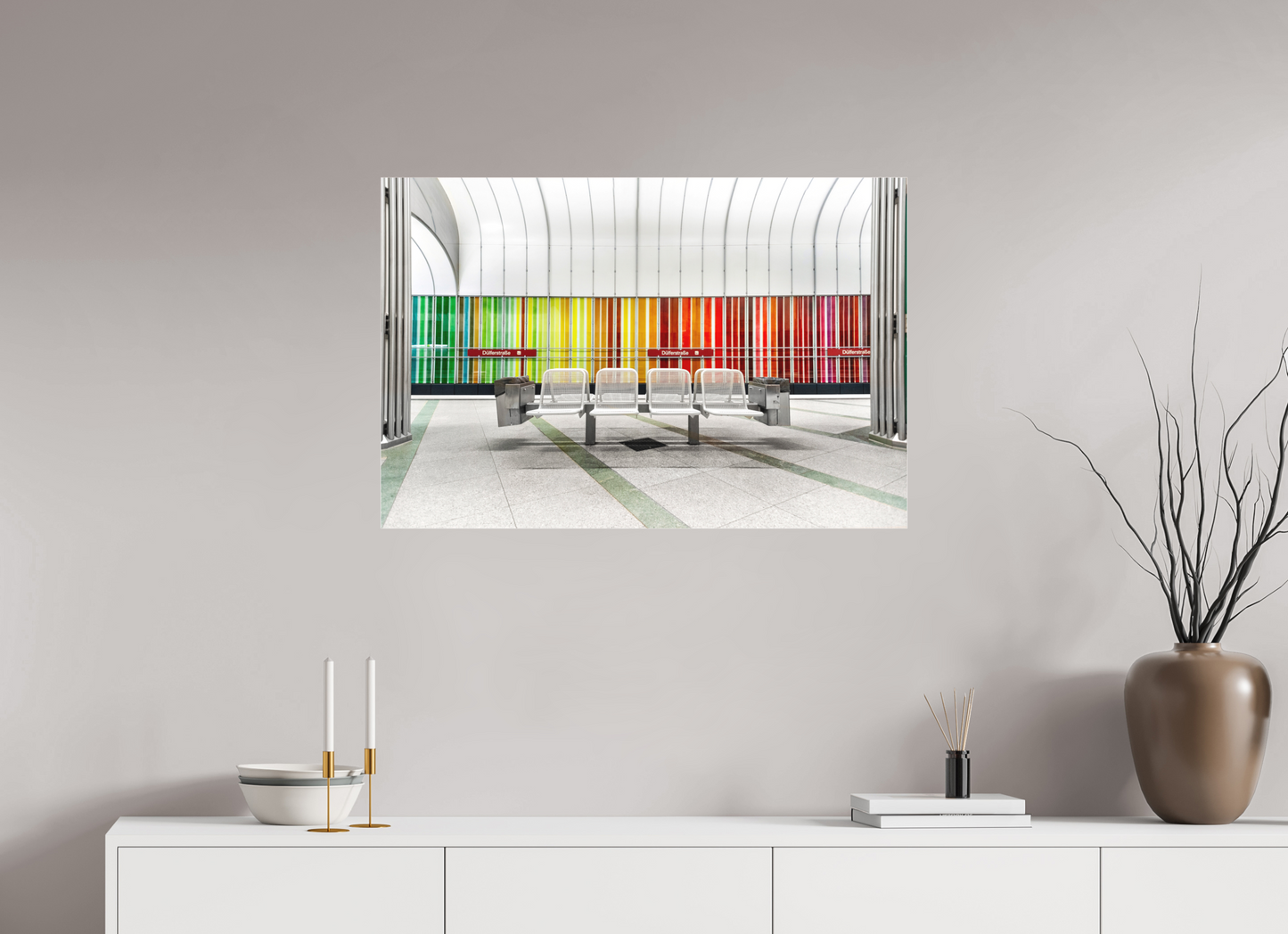 90 x 60 cm, Fine Art Acrylglas Matt Düfelrlstrasse #1 München