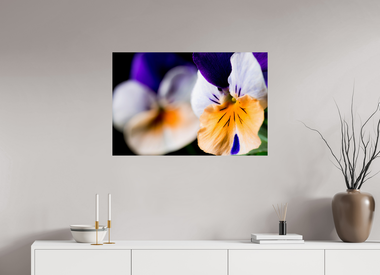 90 x 60 cm, Fine Art Print Baryta auf Alu-Dibond Hornveilchen_02