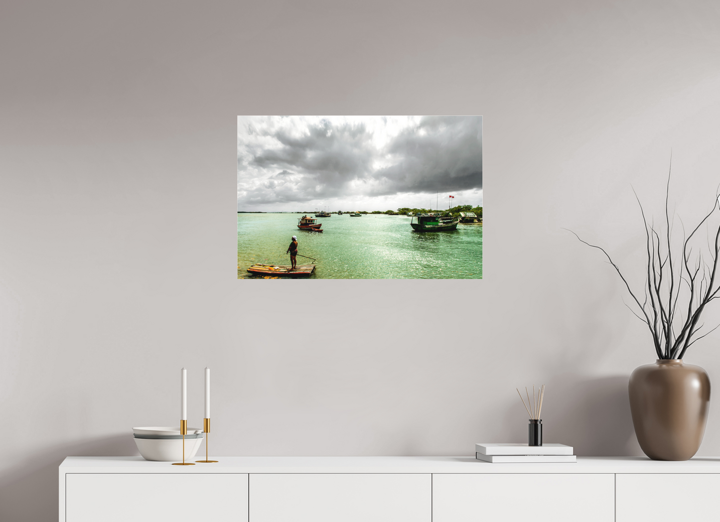 75 x 50 cm, Fine Art Acrylglas Matt Rio João de Tiba - Santa Cruz Cabrália - BA