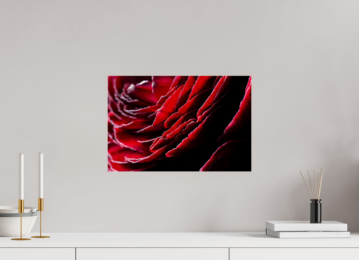 45 x 30 cm, Glänzender Foto-Abzug Acrylglas Rose_12