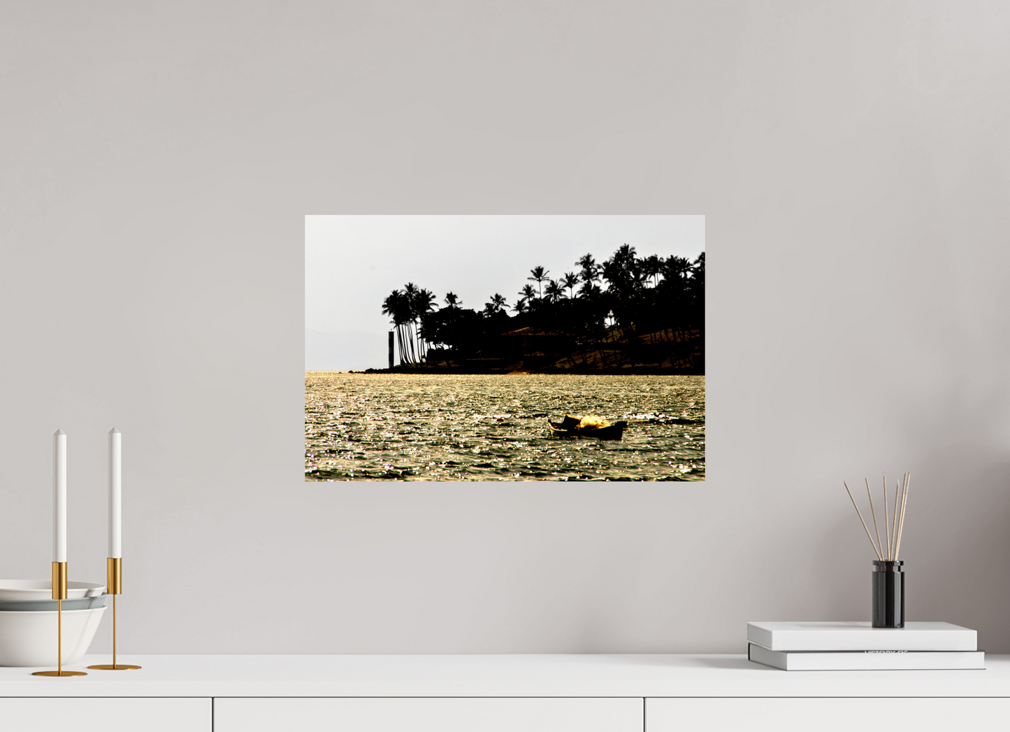 45 x 30 cm, Fine Art Print auf Alu-Dibond ohne Aufhang Ponta das Canas - Ilhabela - SP