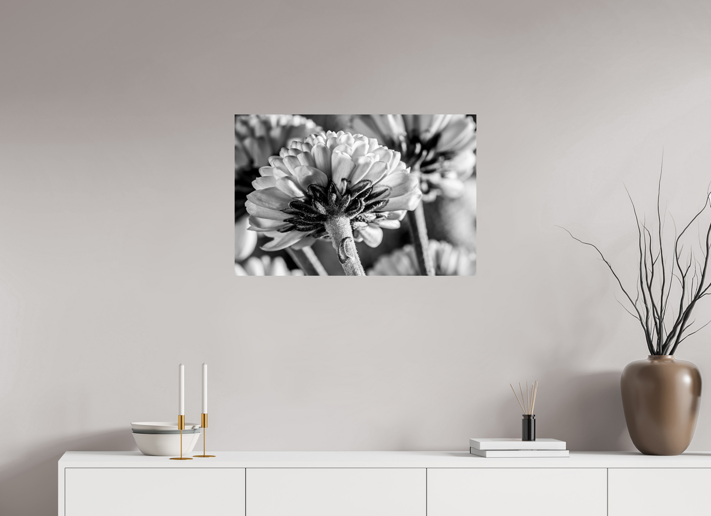 75 x 50 cm, ChromaLuxe HD Metal Print Chrysanthemen-03