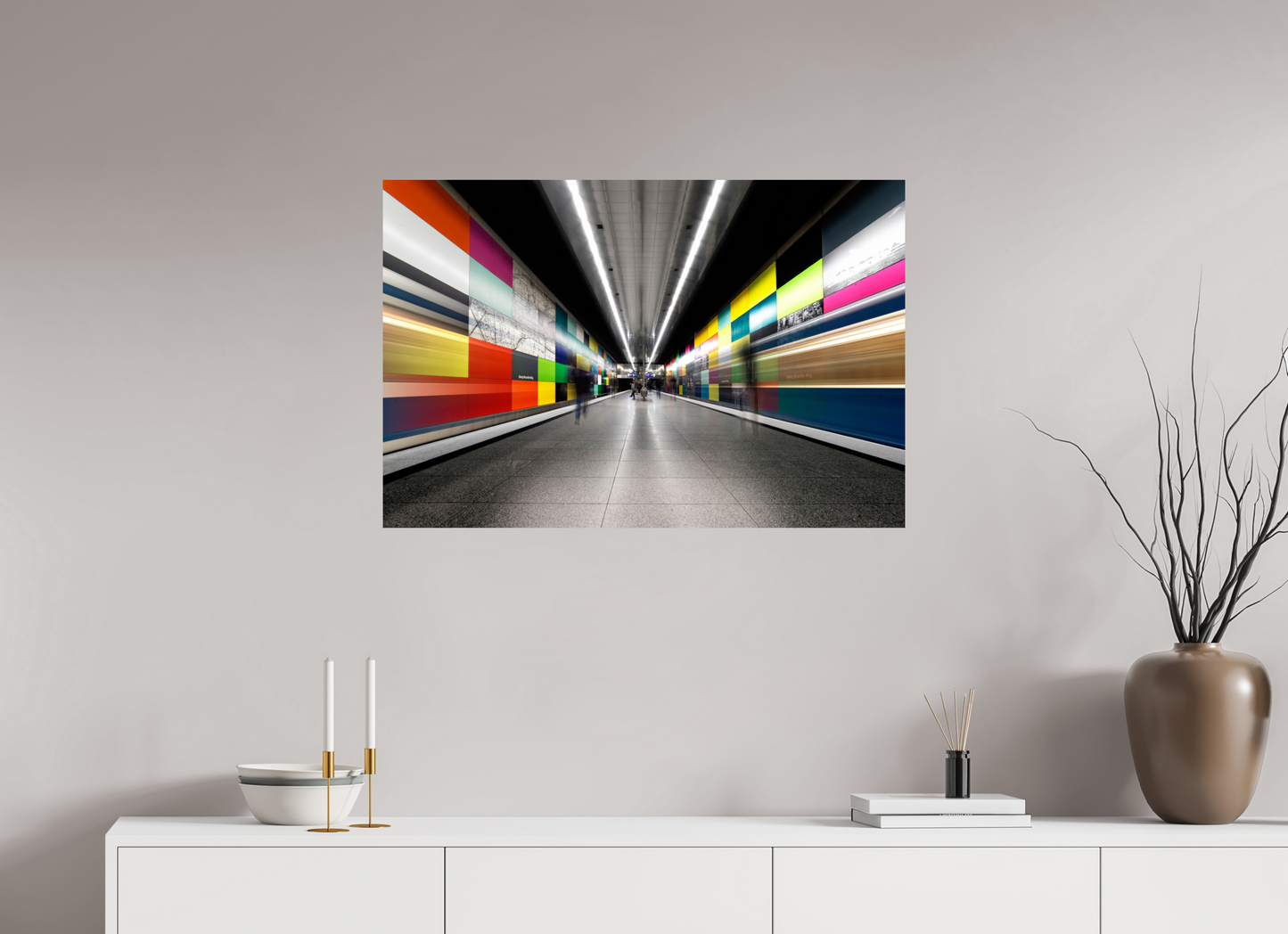 90 x 60 cm, Fine Art Print Metallic Edition Georg-Brauchle-Ring - München