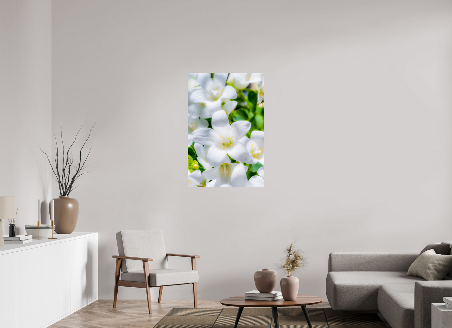 70 x 105 cm, ChromaLuxe HD Metal Print Glockenblume_03