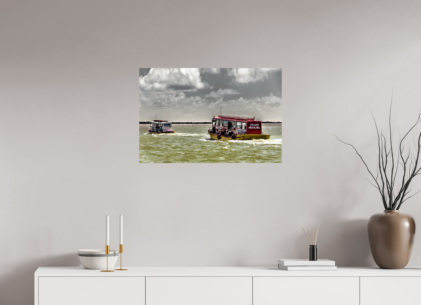75 x 50 cm, Fine Art Print auf Alu-Dibond ohne Aufhang Rio Paraíba - Cabedelo - PB. #2
