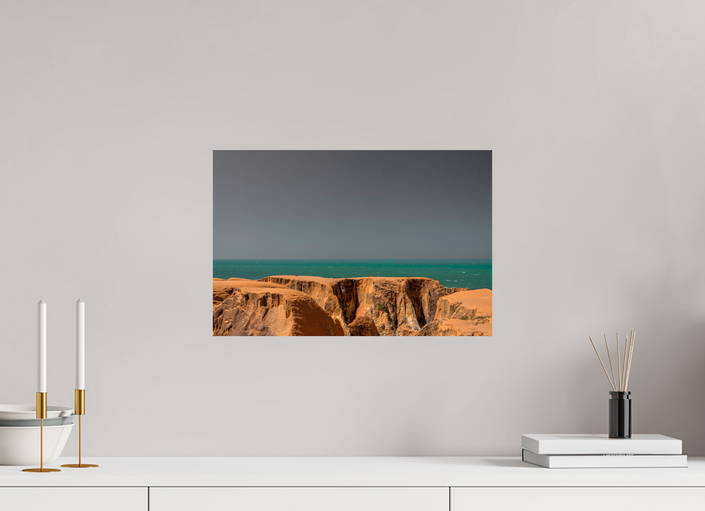 45 x 30 cm, Fine Art Print auf Alu-Dibond ohne Aufhang Praia das Fontes - Beberibe - CE