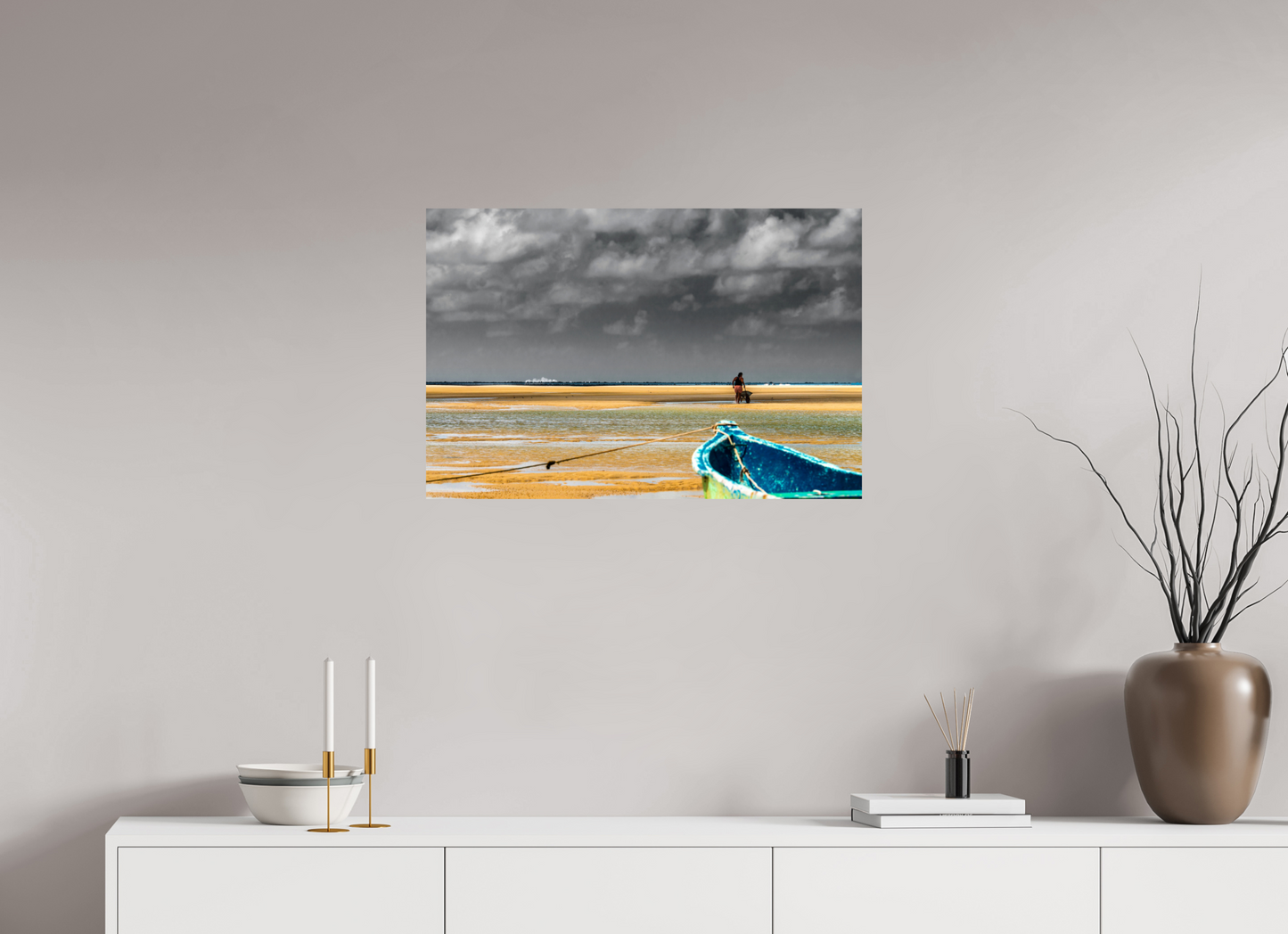 75 x 50 cm, Fine Art Print auf Alu-Dibond ohne Aufhang Praia das Conchas - Maceió - AL