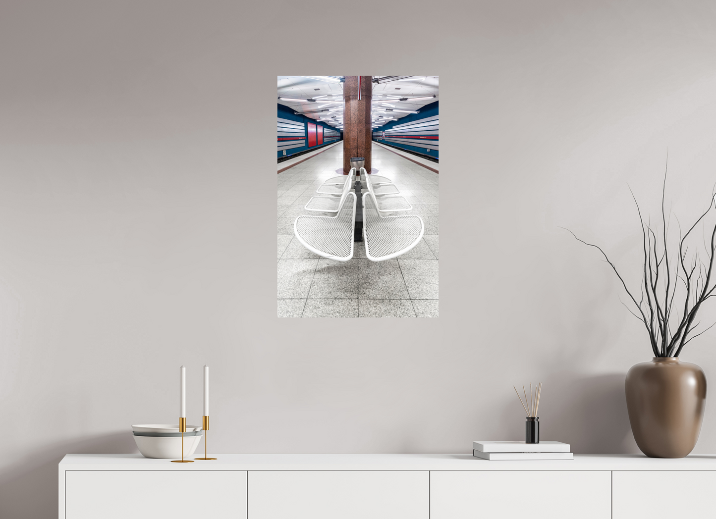 50 x 75 cm, Fine Art Print Metallic Edition Milbertshofen #3 München