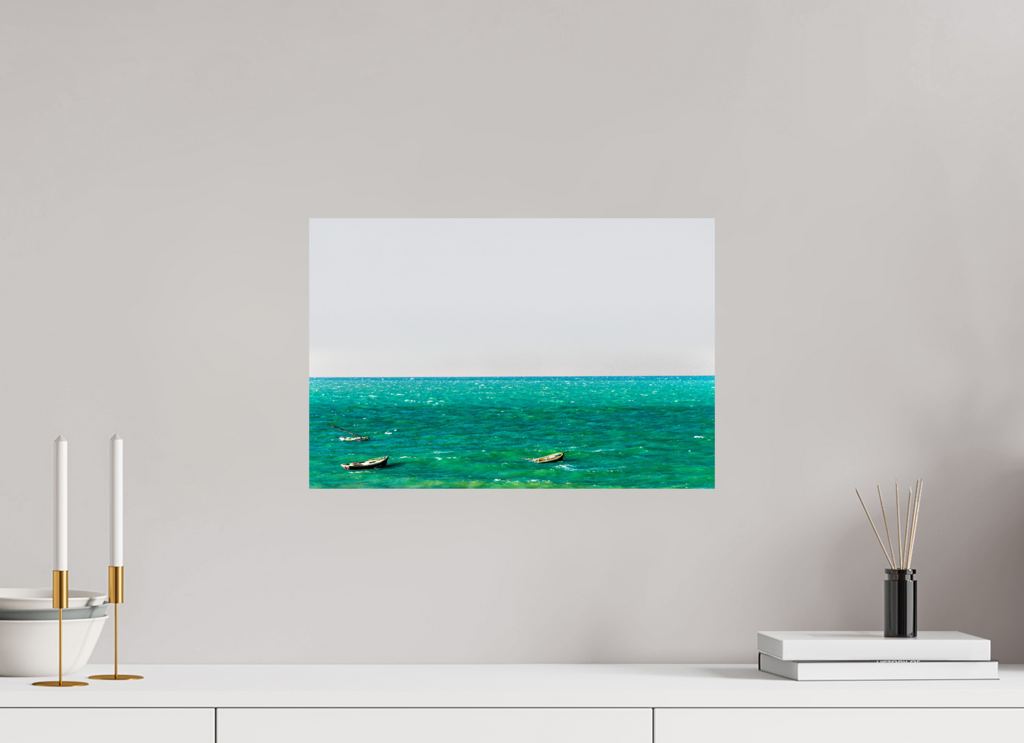 45 x 30 cm, Fine Art Print auf Alu-Dibond ohne Aufhang Praia de Canoa Quebrada - Canoa Quebrada- CE