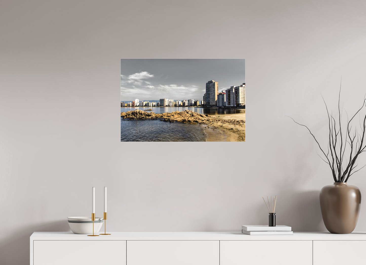 75 x 50 cm, Fine Art Acrylglas Matt #13 - Santos - SP