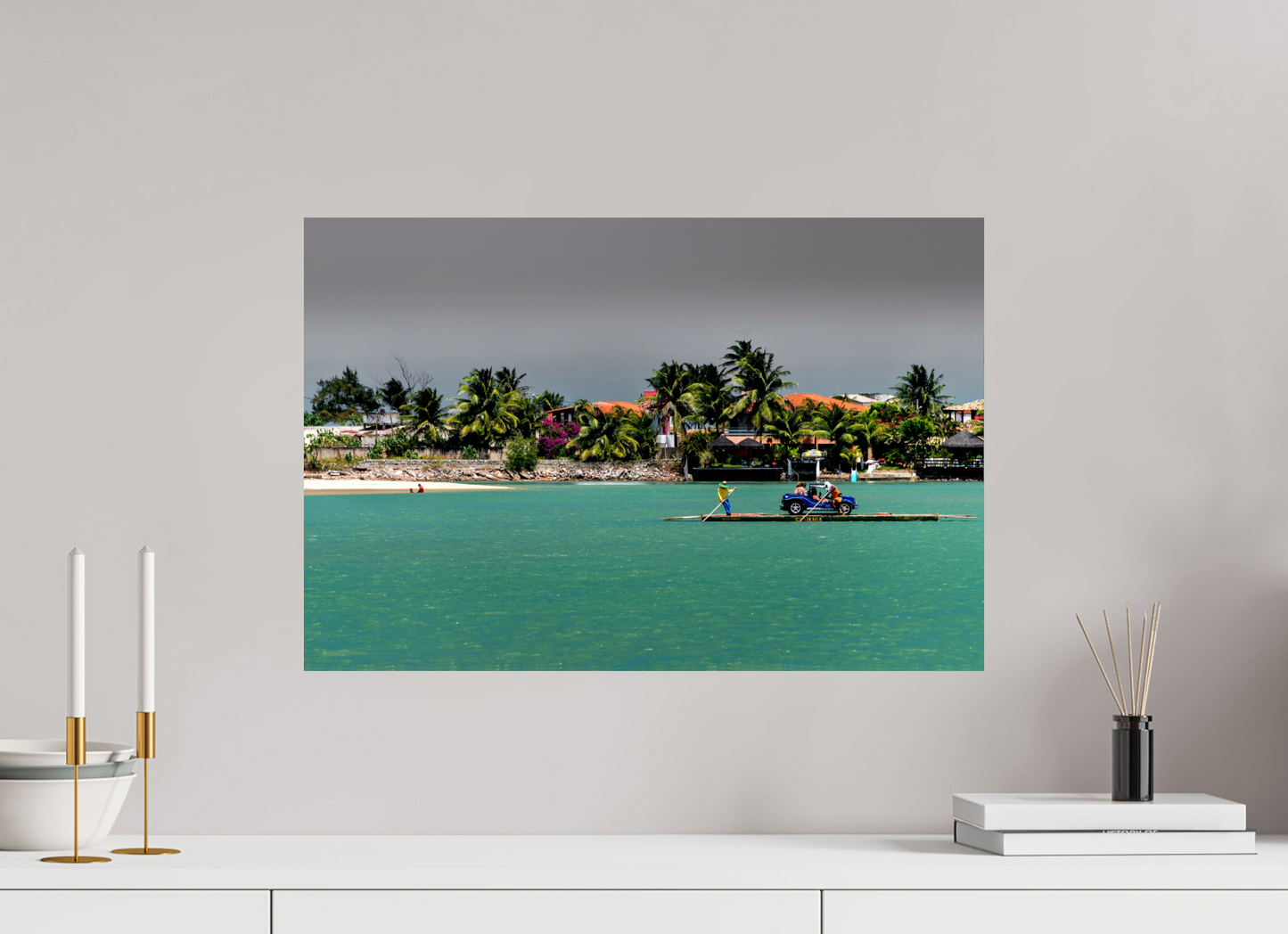 60 x 40 cm, Fine Art Print auf Alu-Dibond ohne Aufhang Genipabu - Extremoz - RN #3