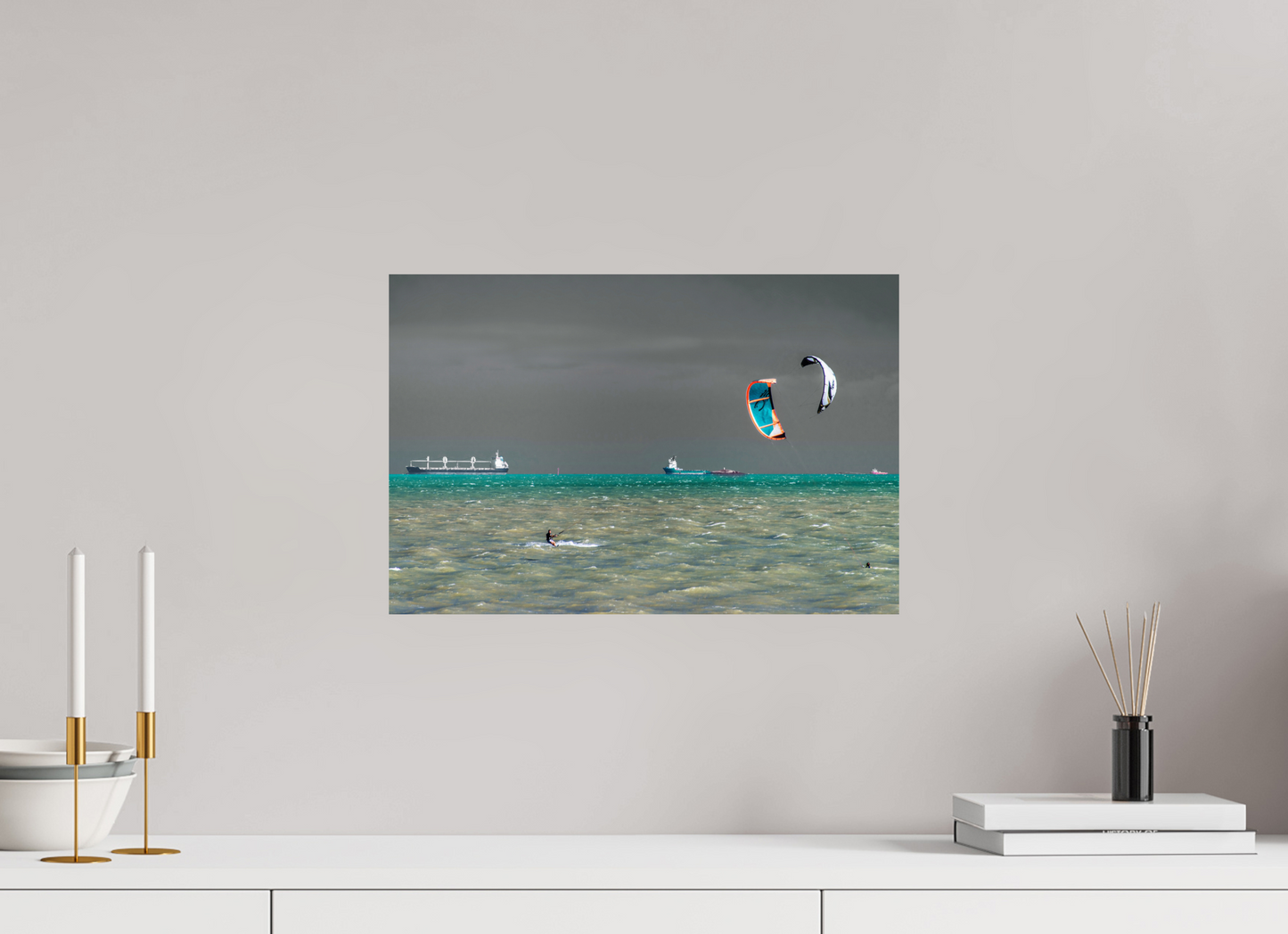 45 x 30 cm, Fine Art Print auf Alu-Dibond ohne Aufhang Praia de Camburi - Vitória - ES. #2