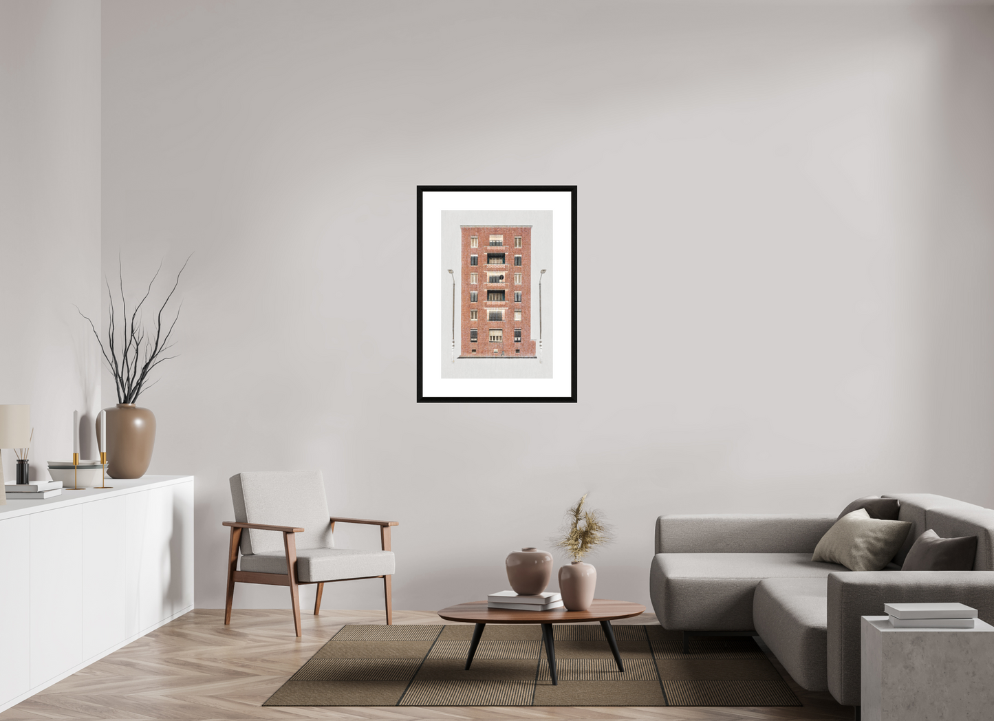60 x 90 cm, Le Havre _ Framed _Passepartout_Photo Silk Baryta Hahnemuehle Two_Lights