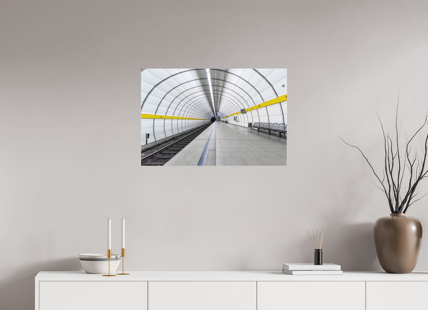 75 x 50 cm, Fine Art Acrylglas Matt Mundsburg #1 Hamburg