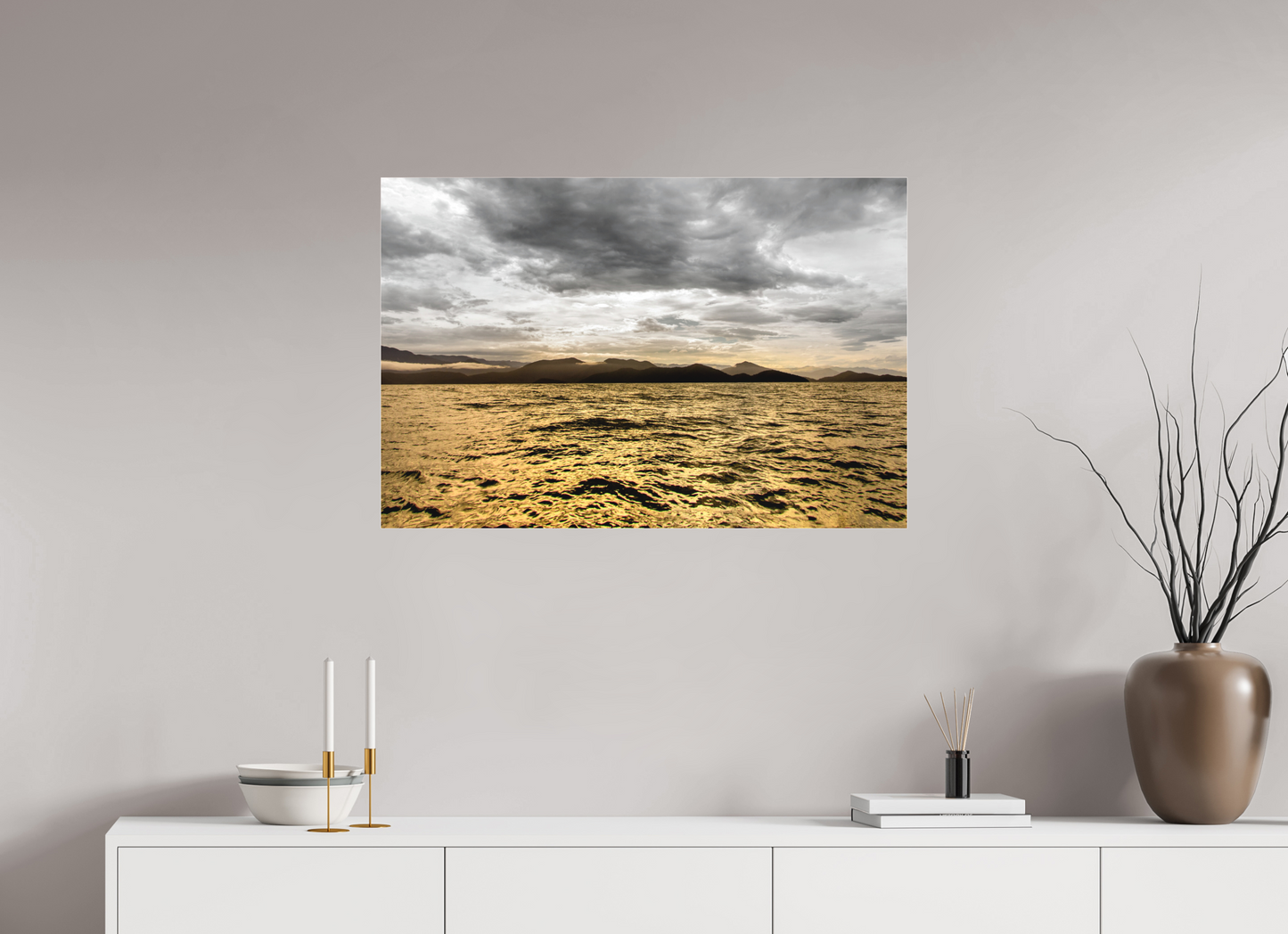 90 x 60 cm, Fine Art Acrylglas Matt Ilha Do Mar Virado - Ubatuba - SP