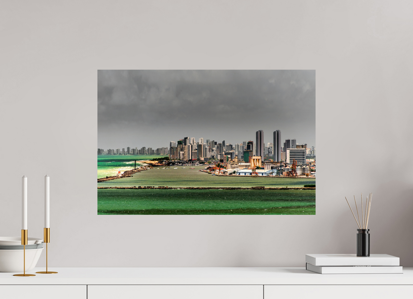 60 x 40 cm, Fine Art Print auf Alu-Dibond ohne Aufhang Alto da Sé - Olinda - PE