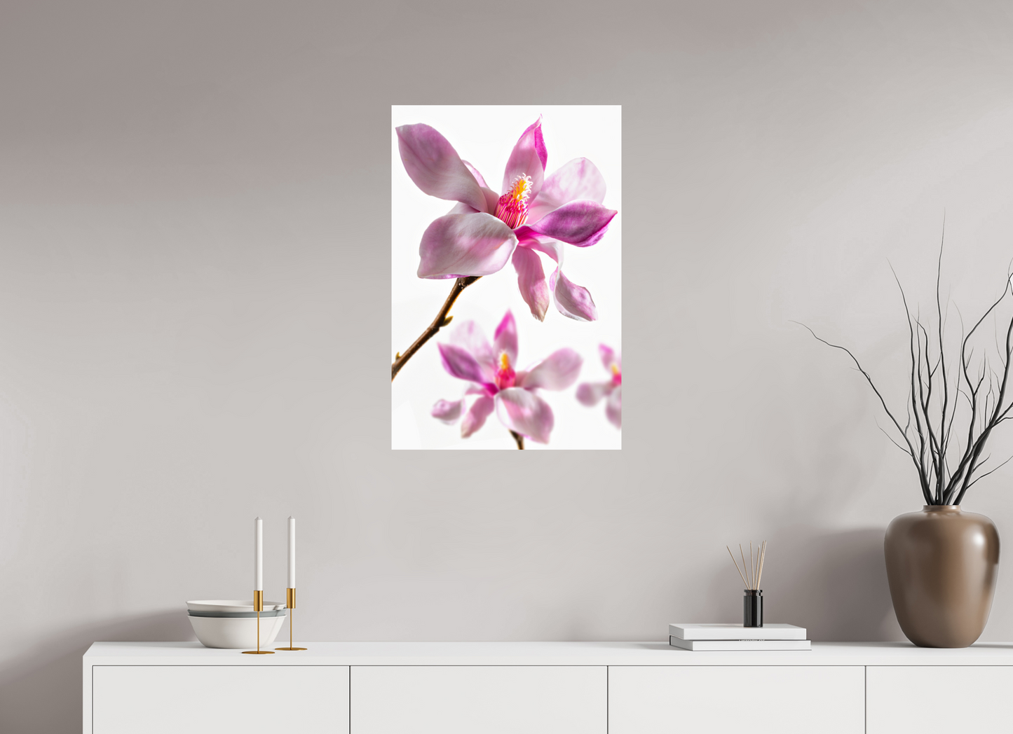 50 x 75 cm, Fine Art Print Baryta auf Alu-Dibond Magnolie_04
