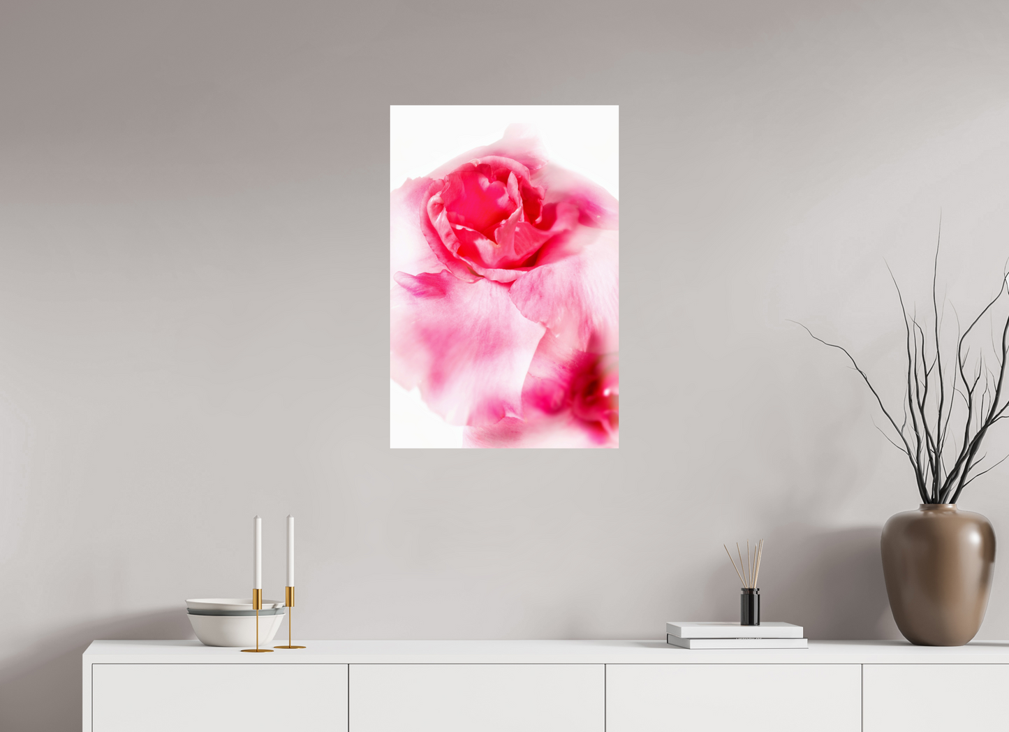 50 x 75 cm, ChromaLuxe HD Metal Print Rose_01
