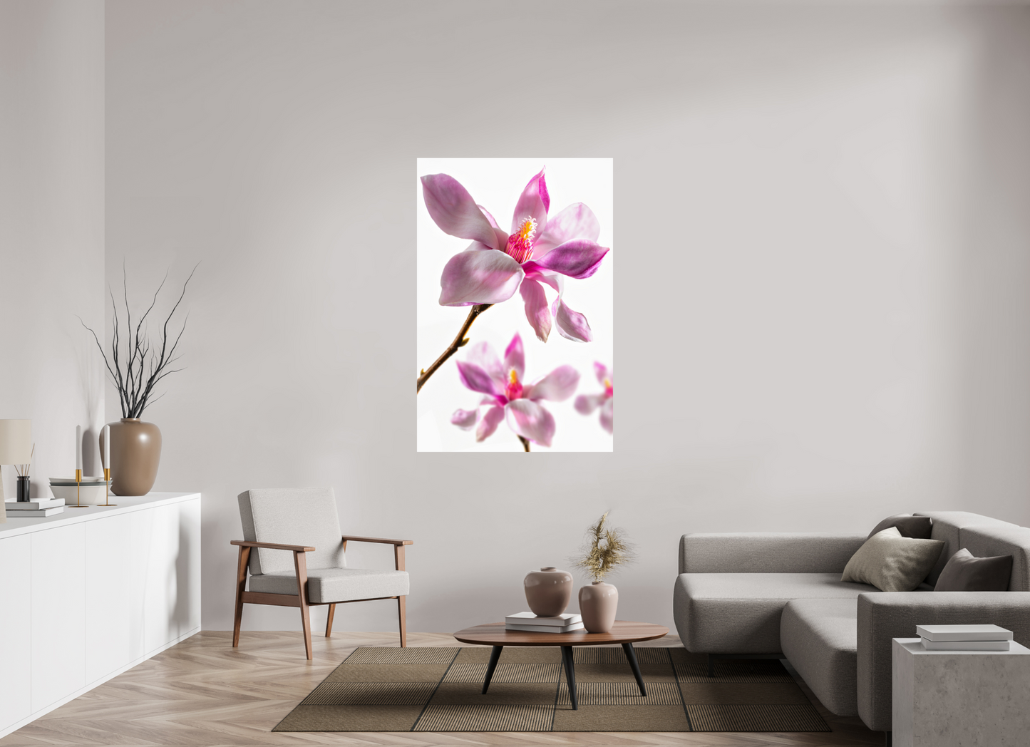 100 x 150 cm, ChromaLuxe HD Metal Print Magnolie_04