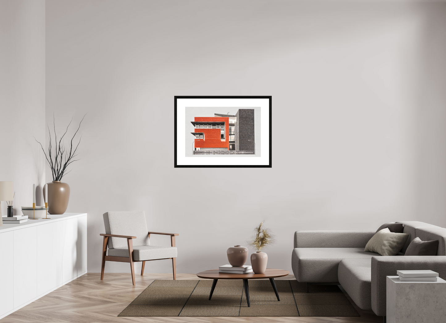 90 x 60 cm, Le Havre _ Framed _Passepartout_Photo Silk Baryta Hahnemuehle Is_Someone_There