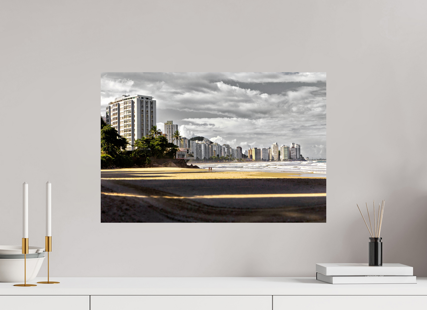 60 x 40 cm, Fine Art Print auf Alu-Dibond ohne Aufhang Asturias - Guarujá - SP