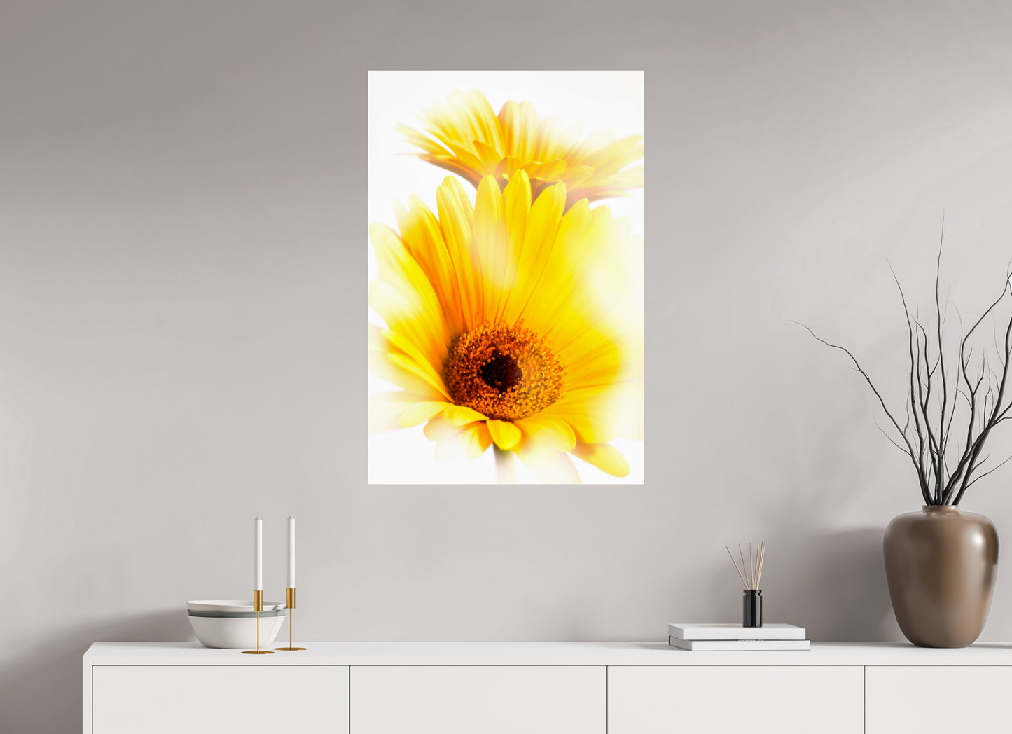 60 x 90 cm, Glänzender Foto-Abzug Acrylglas Gerbera_11