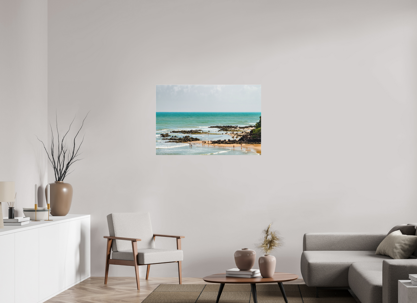 105 x 70 cm, Fine Art Acrylglas Matt Praia de Ponta Negra - RN