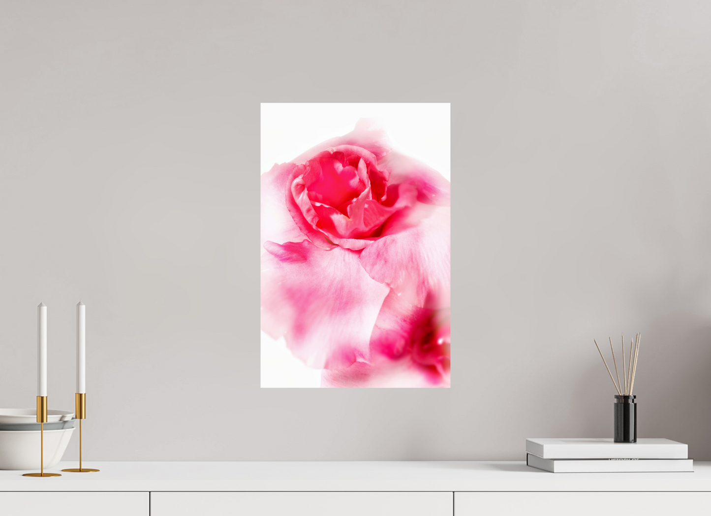 30 x 45 cm, Fine Art Print Baryta auf Alu-Dibond Rose_01