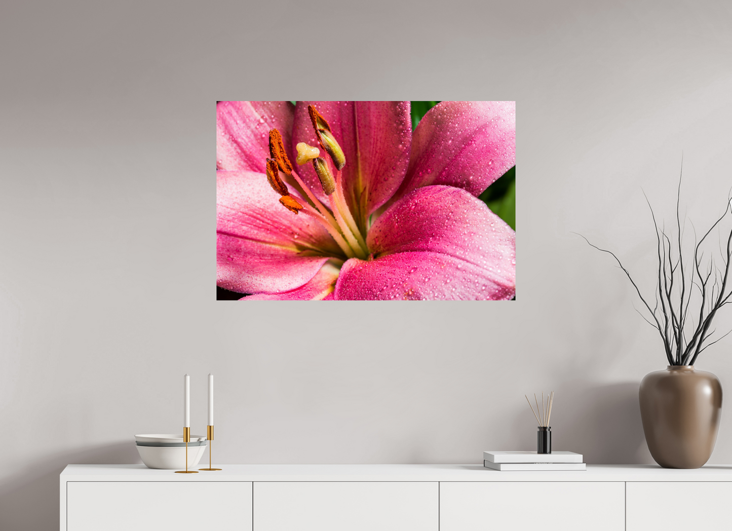 90 x 60 cm, Fine Art Print Baryta auf Alu-Dibond Lilie_02