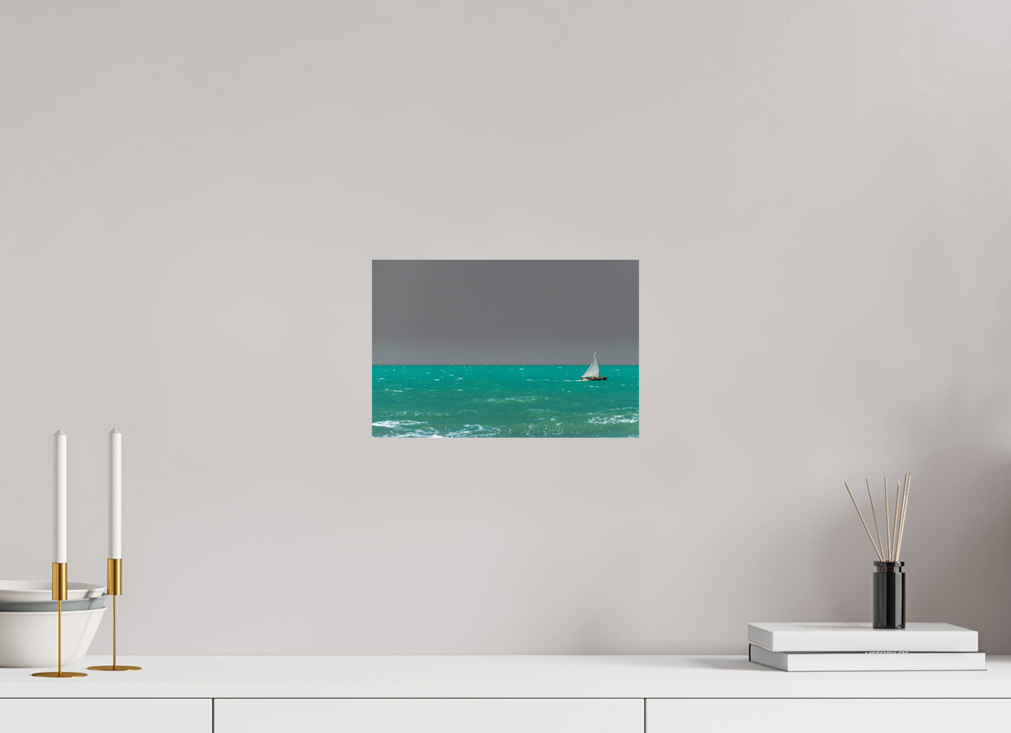 30 x 20 cm, Fine Art Print auf Alu-Dibond ohne Aufhang Praia do Rosado - Porto do Mangue - RN