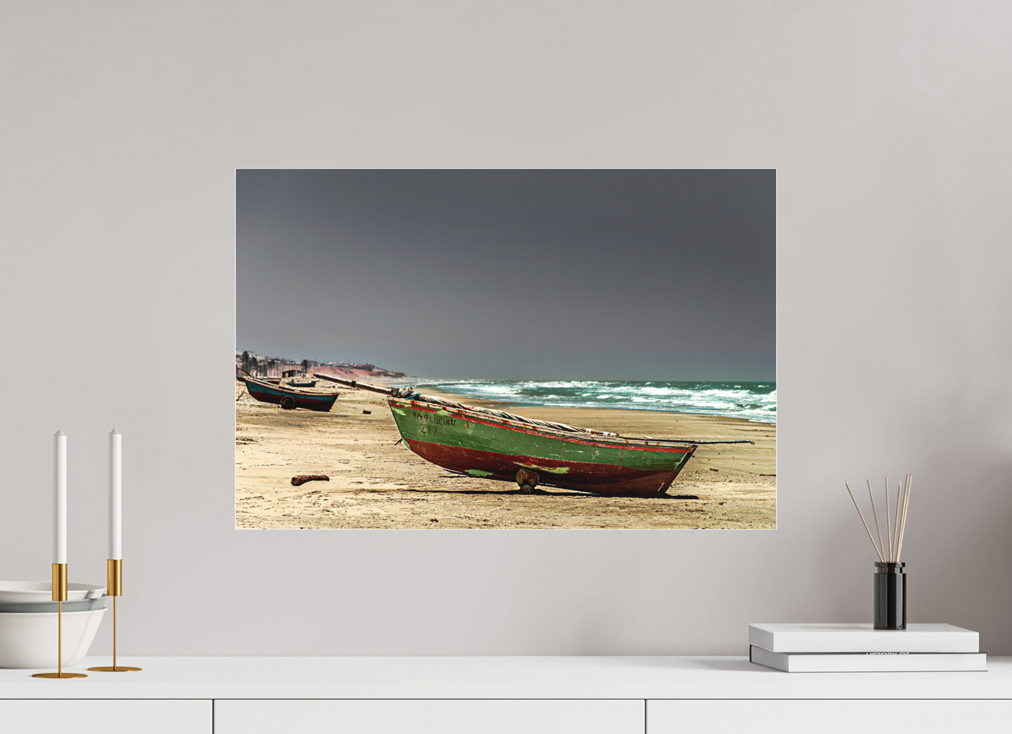 60 x 40 cm, Fine Art Acrylglas Matt Praia do Rosado -Porto do Mangue - RN