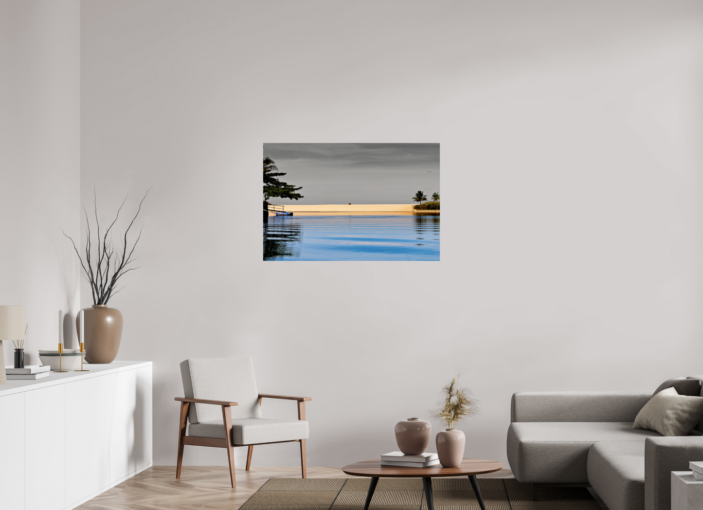 105 x 70 cm, Fine Art Print auf Alu-Dibond ohne Aufhang Barra do Una - São Sebastião - SP