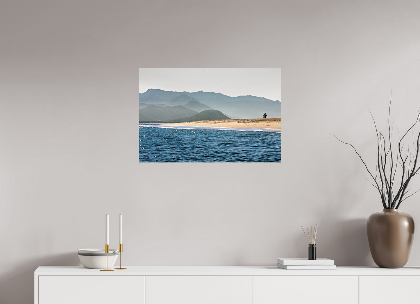 75 x 50 cm, Fine Art Print auf Alu-Dibond ohne Aufhang Ilha Prumirim - Ubatuba - SP