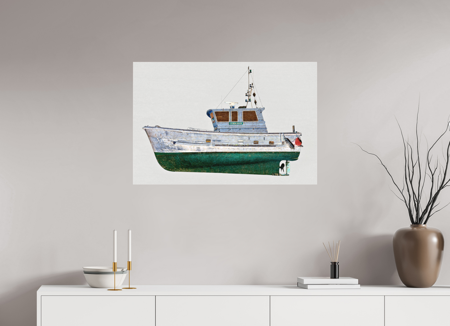 90 x 60 cm, Fine Art Acrylglas Matt Cormoran