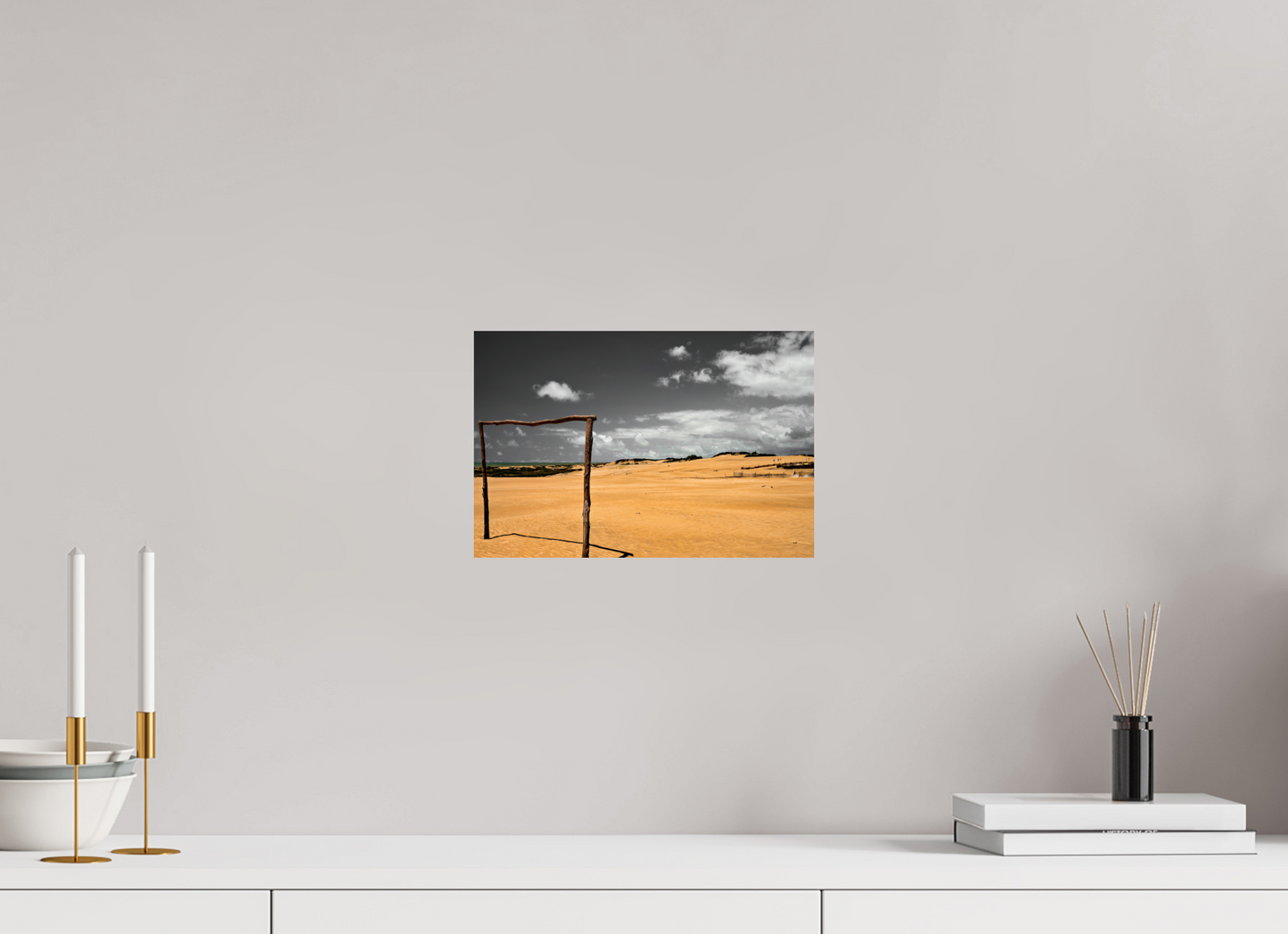 30 x 20 cm, Fine Art Print auf Alu-Dibond ohne Aufhang Praia de Itaúnas - Itaúnas - ES
