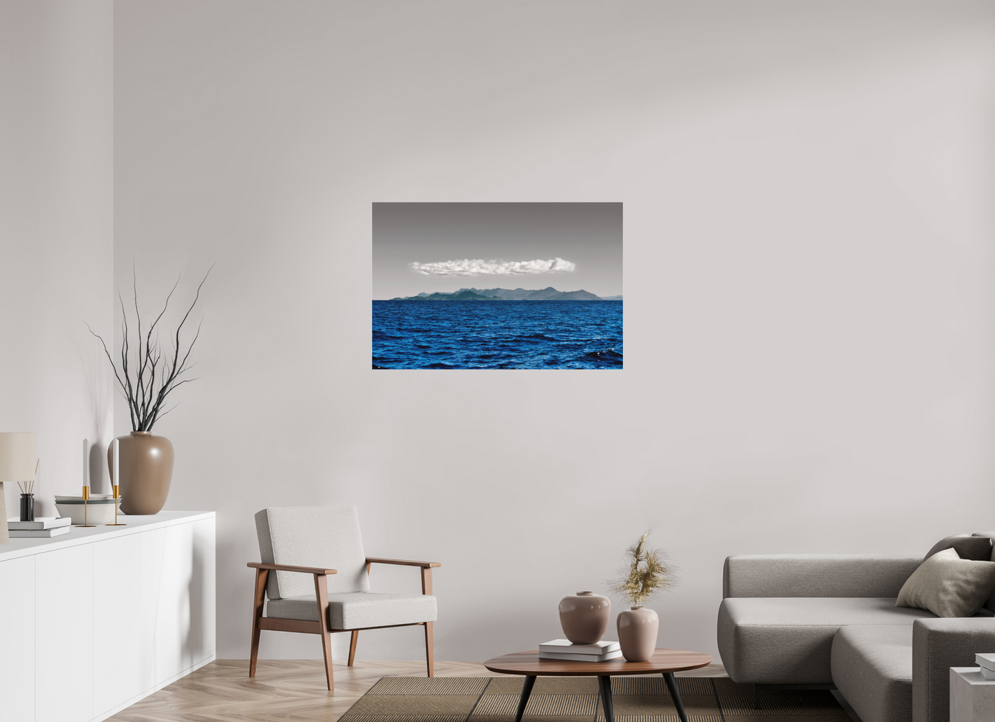 105 x 70 cm, Fine Art Acrylglas Matt Vista da Costa - Peruíbe - SP