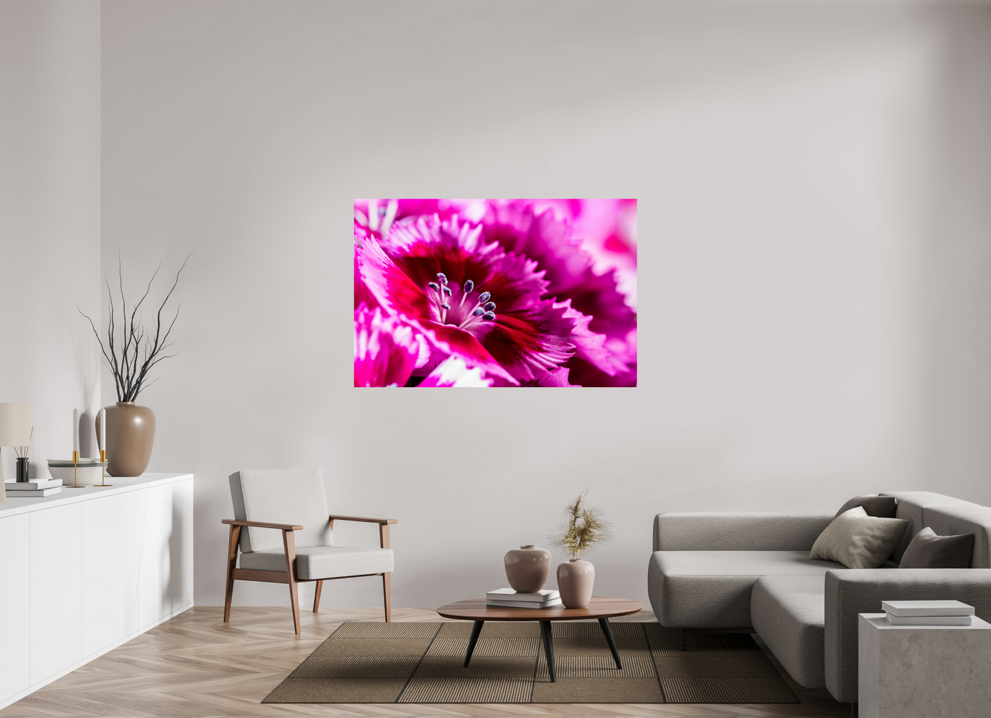 150 x 100 cm, Fine Art Print Baryta auf Alu-Dibond Bartnelke_04