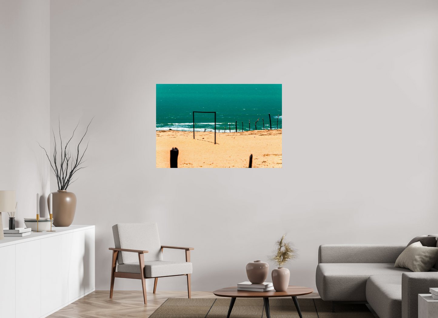 120 x 80 cm, Fine Art Print auf Alu-Dibond ohne Aufhang Ponta do Mel - Areia Branca - RN #2