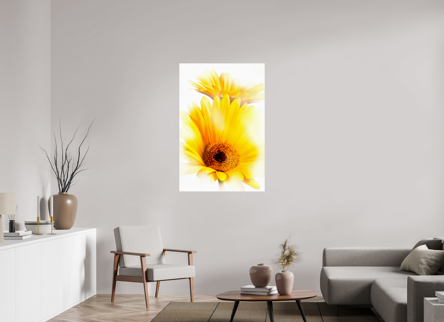 80 x 120 cm, Glänzender Foto-Abzug Acrylglas Gerbera_11