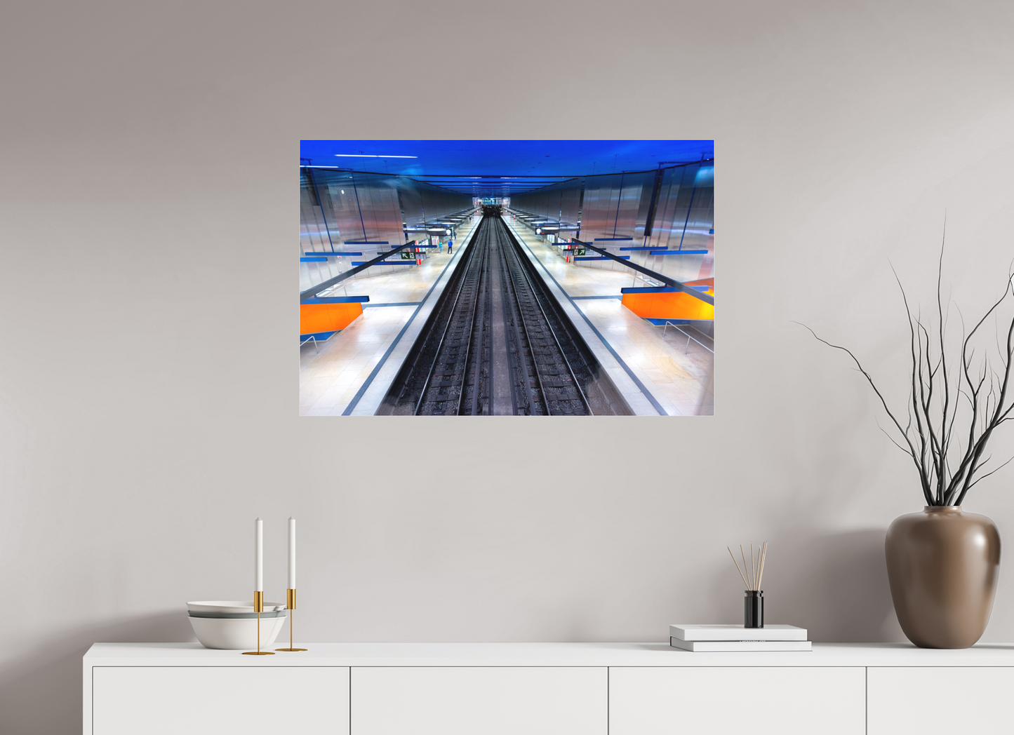 90 x 60 cm, Fine Art Acrylglas Matt Olympia-Einkaufszentrum #4 München