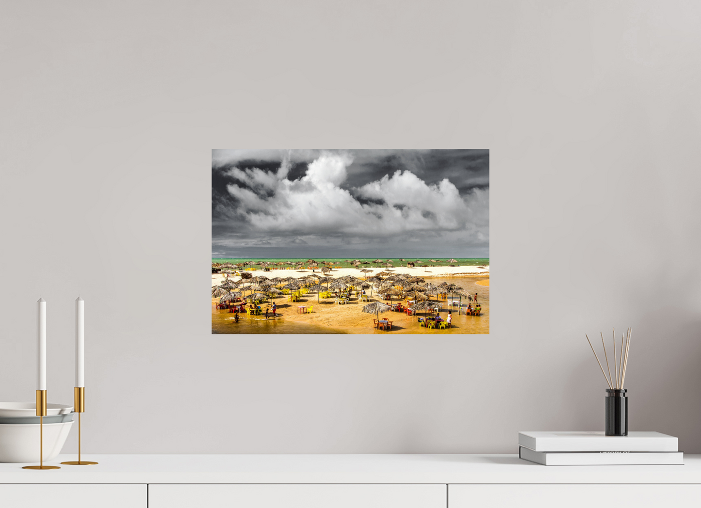 45 x 30 cm, Fine Art Print auf Alu-Dibond ohne Aufhang Praia Bela - Pitimbu - PB