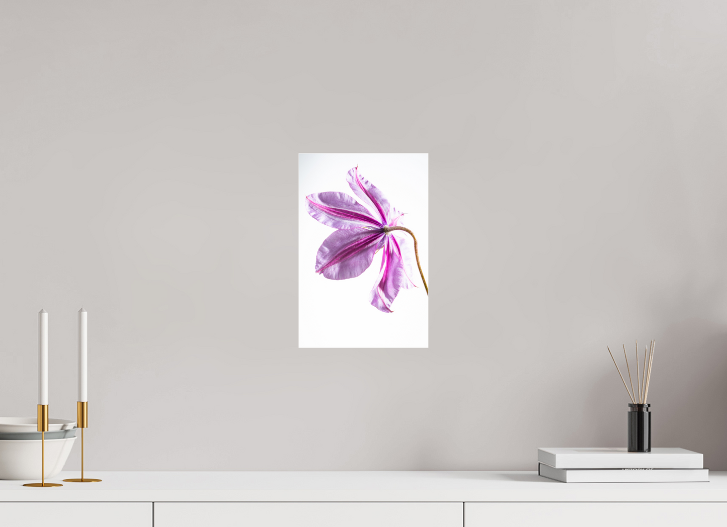 20 x 30 cm, Glänzender Foto-Abzug Acrylglas Clematis-03