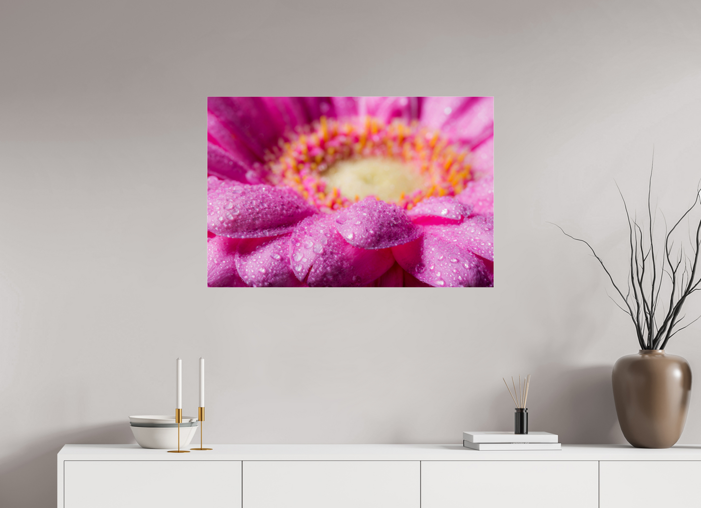 90 x 60 cm, Glänzender Foto-Abzug Acrylglas Gerbera_03