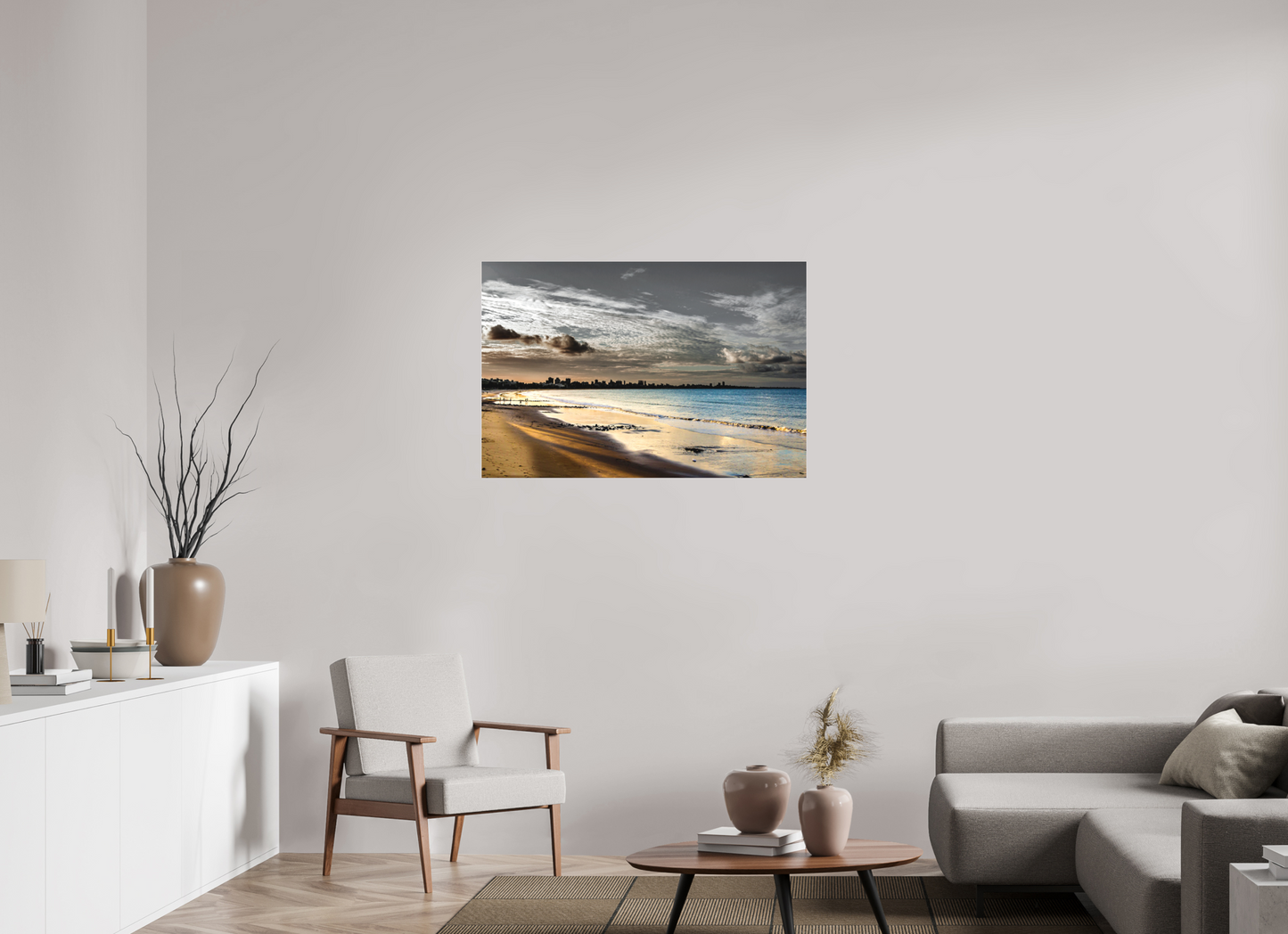 105 x 70 cm, Fine Art Acrylglas Matt Praia do Manaíra - João Pessoa - PB