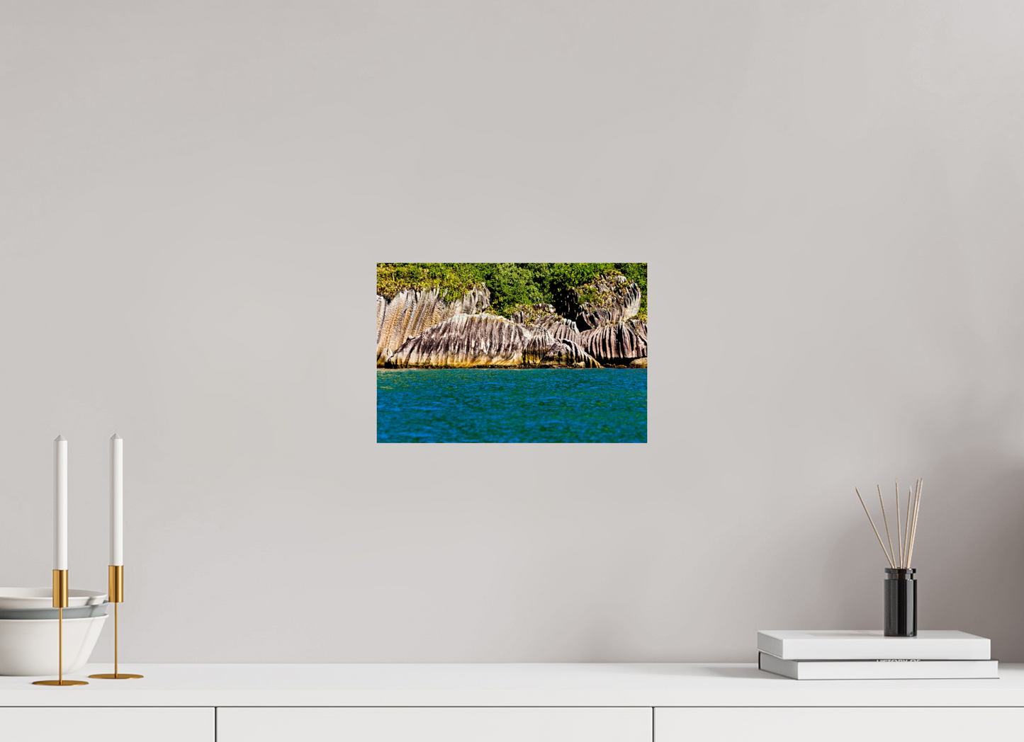 30 x 20 cm, Fine Art Print auf Alu-Dibond ohne Aufhang Iha Montão de Trigo - São Sebastião - SP