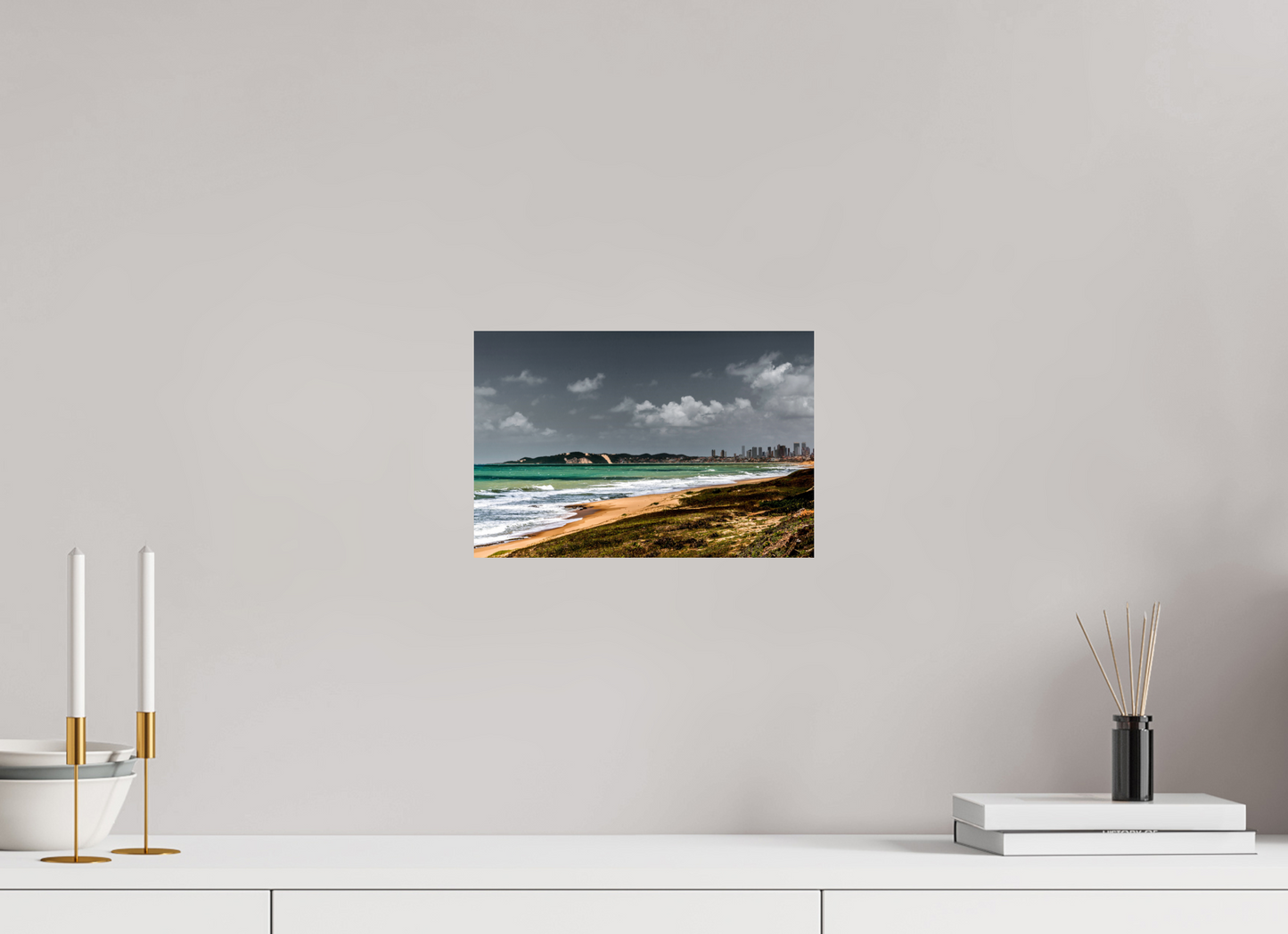 30 x 20 cm, Fine Art Print auf Alu-Dibond ohne Aufhang Ponta Negra - Natal - RN