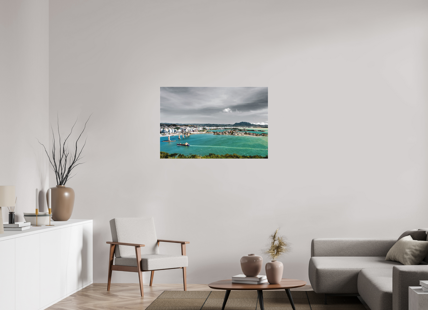 105 x 70 cm, Fine Art Acrylglas Matt Morro do Moreno - Vitória - ES