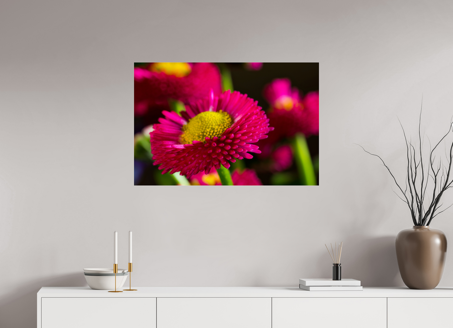 90 x 60 cm, Glänzender Foto-Abzug Acrylglas ASTER-01