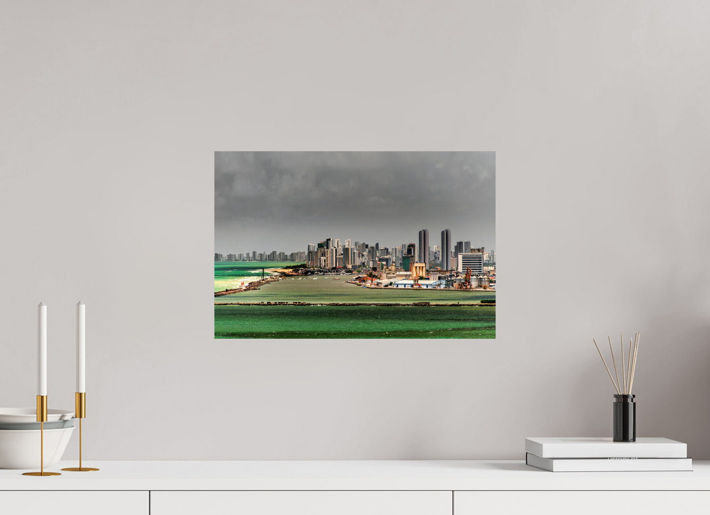 45 x 30 cm, Fine Art Print auf Alu-Dibond ohne Aufhang Alto da Sé - Olinda - PE